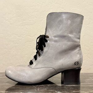 Born Glenda Fold Over Leather Granny Boots